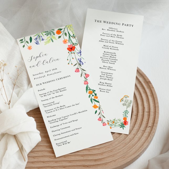 Programa de Cerimônia de Casamento Secreto do Jard (Criador carregado)