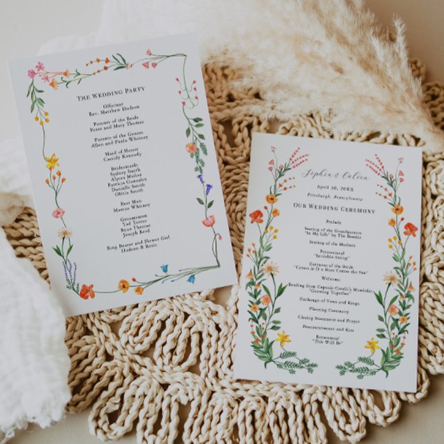 Programa de Cerimônia de Casamento Secreto do Jard (Criador carregado)