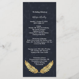 Programa de cerimônia de Marinho de Quadro de ouro