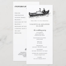 Programa de Cerimônia do Casal de Canoa