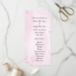 Programa de cerimônia floral de flores rosa rosa r