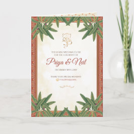 Programa de Cerimônia Hindu Programa de Casamento 