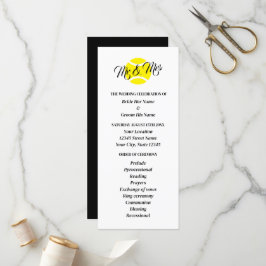 programa de cerimônias de casamento de tênis amant