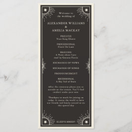 Programa de cerimônias de casamento do astro Celes