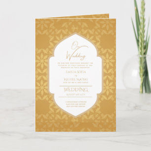 Programa de Convite de casamento de Ornamentado Do
