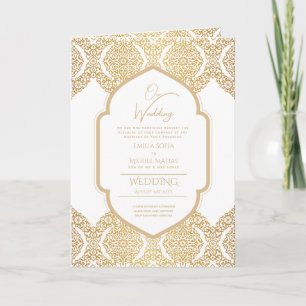 Programa de Convite de casamento de Ornamentado Do