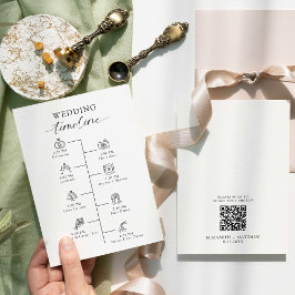 Programa de Cronograma do Casamento Moderno Minima