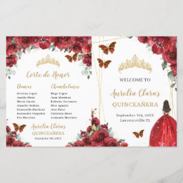 Programa de Eventos de Ordem de Quinceanera Floral