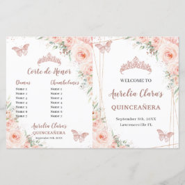 Programa de Eventos de Quinceanera Dourados com Ro