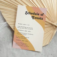 Programa de eventos do arco-íris moderno de 70 ano