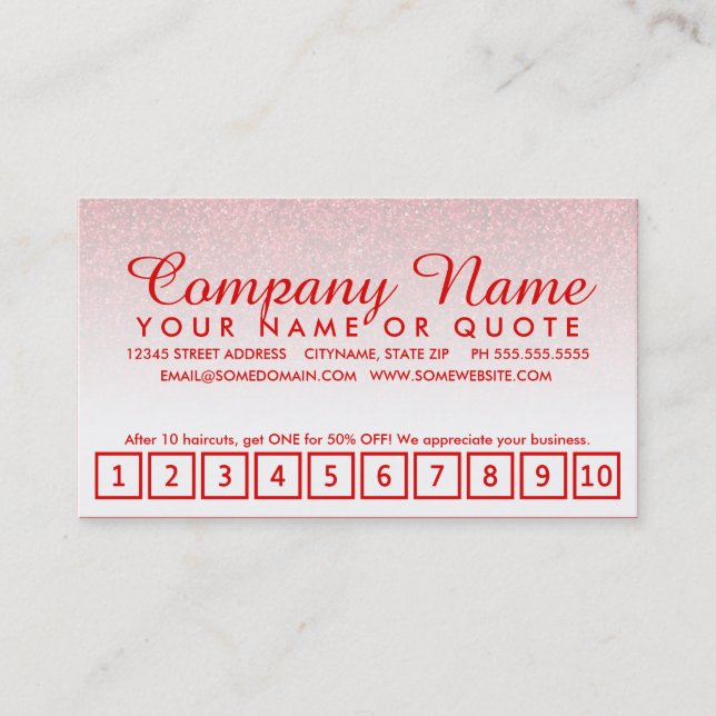 programa de fidelidade emo glitter (Frente)