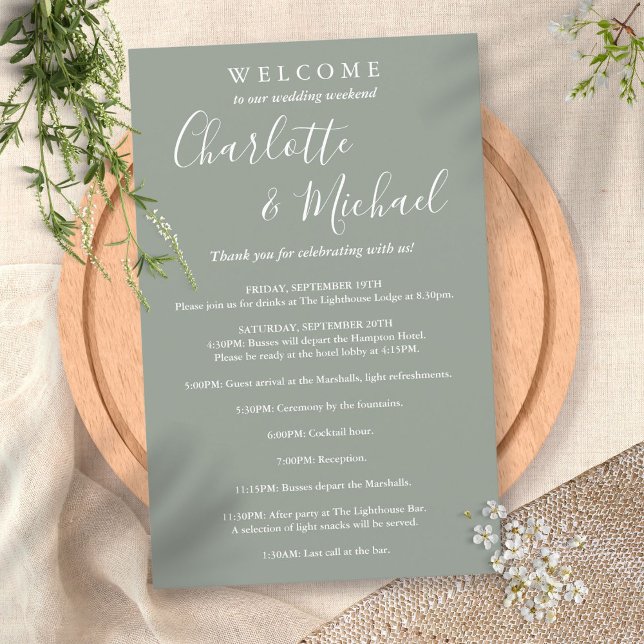 Programa de Fim de Semana de Casamento para Convid (Criador carregado)