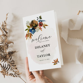 Programa de Folheto de Papel Floral do marinho e R