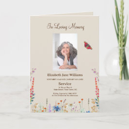 Programa de Foto por Ordem Obituária Funeral