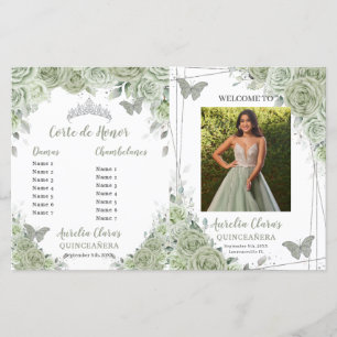 Programa de Fotografia Floral de Quinceanera Verde