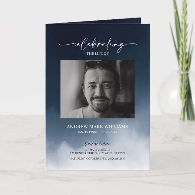 Programa de Funeral da Marinha Dobrado Ordem de Se (Frente)