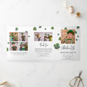 Programa de Funeral Memorial Trevo Shamrock Irland
