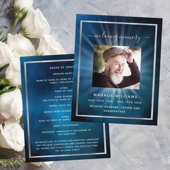 Programa de funerários com estrelas do céu azul br (Criador carregado)