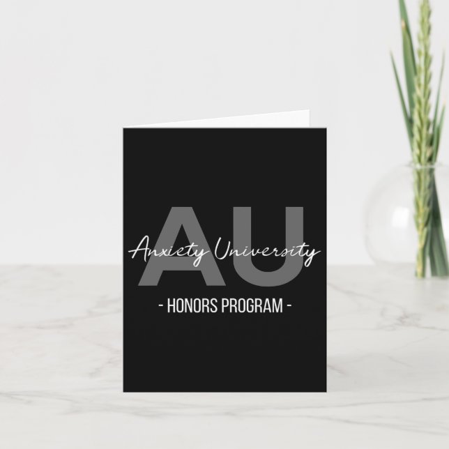 Programa de Honras da Universidade de Ansiedade (Frente)