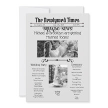 Programa de Jornais de Casamento Personalizado