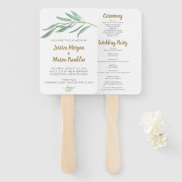 Programa de Leque de Noiva com Vegetação Rústica