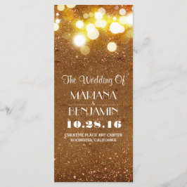 programa de luzes de fio de ouro do shimmer brilha