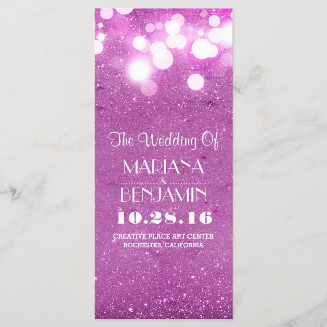 programa de luzes roxas do shimmer brilhante (Frente)