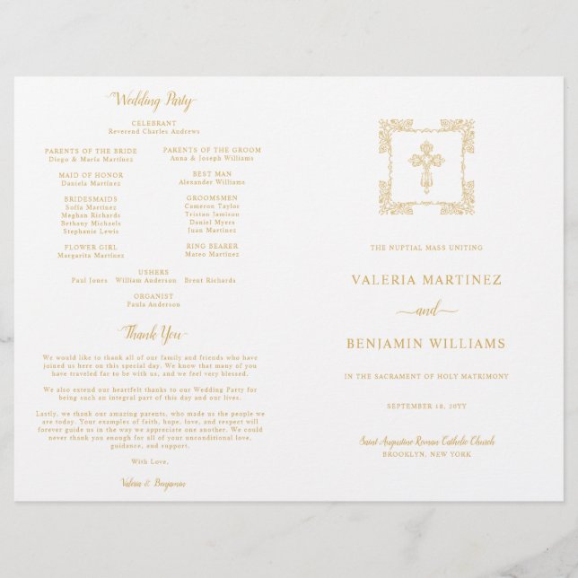 Programa de Massas Casadas Católicas Cruzadas de o (Frente)