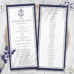Programa de Menu Azul Naval Yacht Club