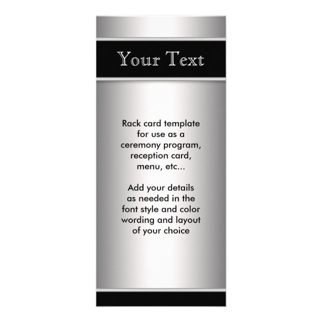 Programa de Menu Prata e Preto (Frente)