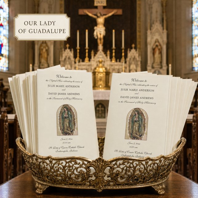 Programa de Missa de Casamento Católica de Guadalu (Criador carregado)