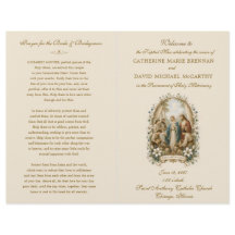 Programa de Missa Nupcial de Casamento Católico em