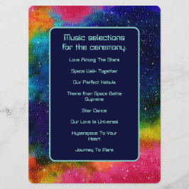 Programa de Música de Casamento Galáctico Sci-Fi