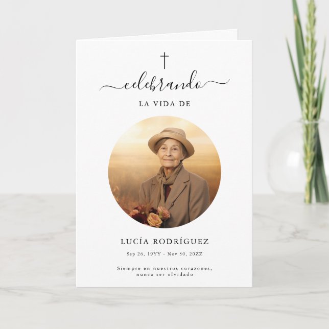 Programa de Obituação do Memorial Funeral Cruzado  (Frente)