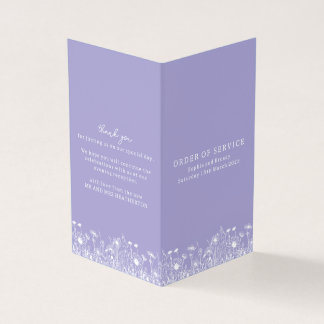 Programa de Ordem de Serviço da Lavanda Flor Silve