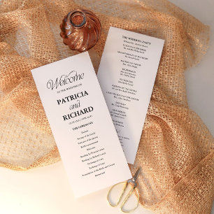 Programa de Ordem de Serviço de Casamento Minimali