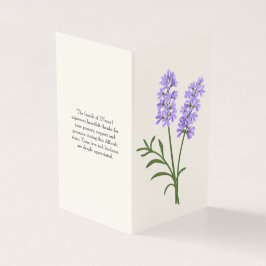 Programa de Ordem Funeral de Lavanda Elegante