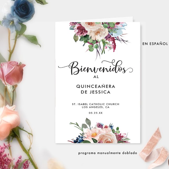 Programa de Pastel Floral Quinceañera (Criador carregado)