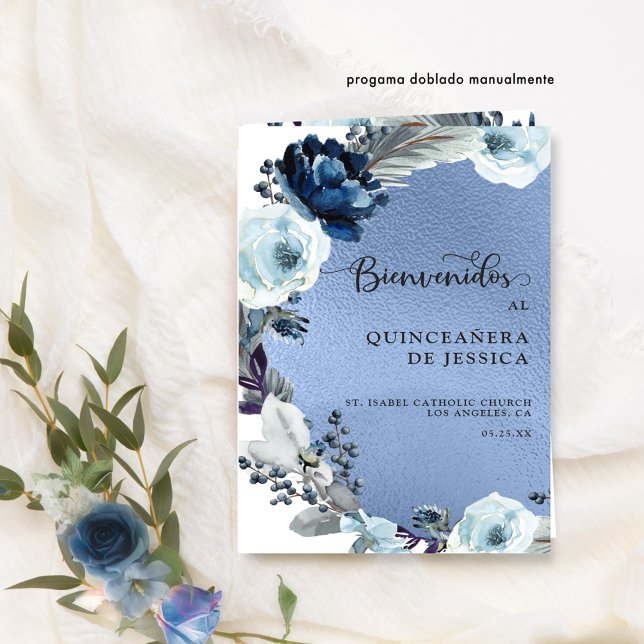 Programa de Quinceañera Azul, Aluminio Azul (Criador carregado)