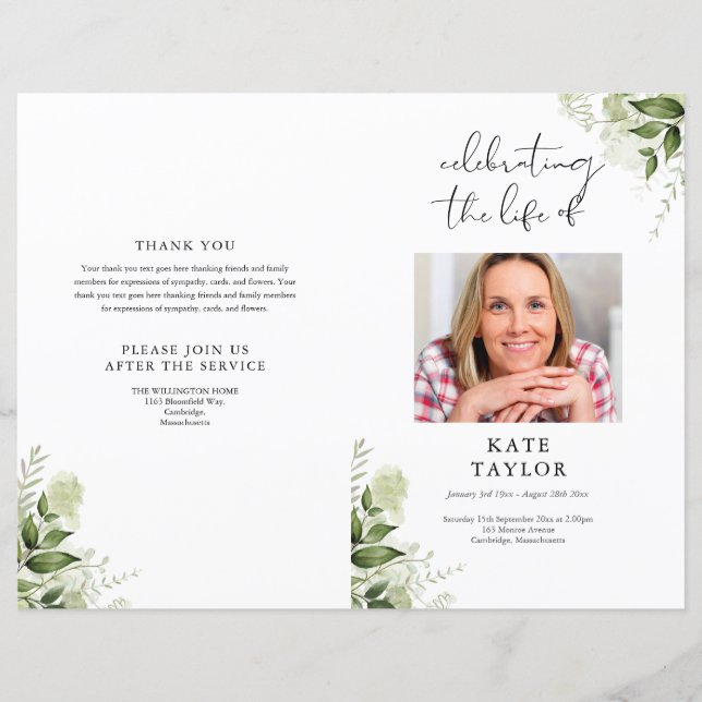 Programa de Serviço de Ordem de Foto de Verdor Fun (Frente)