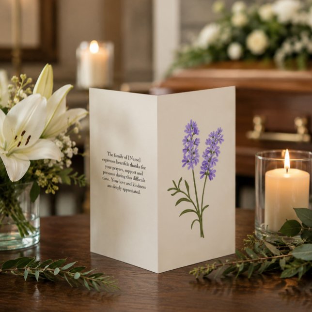Programa de Serviço Funeral Lavanda Elegante  (Criador carregado)
