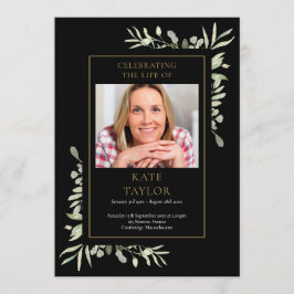 Programa de Serviço Funeral Memorial de Folhagem