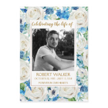 Programa de Serviço Memorial de Fotos Branco e Azu