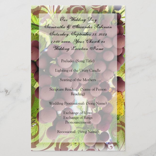 Programa de vinhas para jardinagem roxa/verde (Frente)