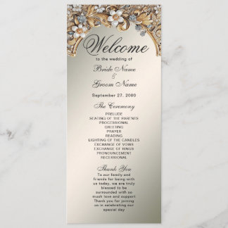 Programa Decorativo de Casamento Floral Branco Dou