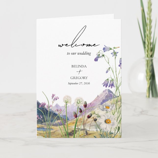 Programa Decreto de Serviço de Casamento de Montanha de Flo (Frente)