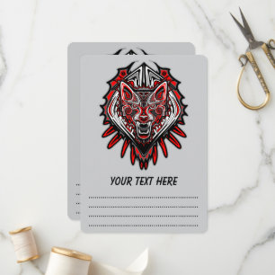 Programa Desenho de Totem Tribal Haida de Lobo
