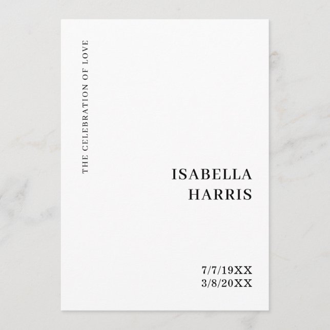Programa Design de Serviço Funerário Minimalista (Frente)