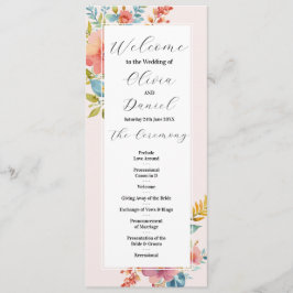 Programa Detalhes da Cerimônia de Horário Floral de Verão