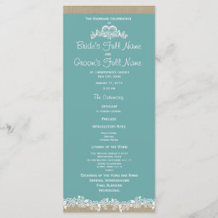 Programa do casamento do Aqua da festão do mar